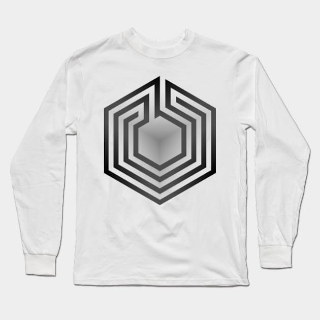 Cube Maze Long Sleeve T-Shirt by I.Kon